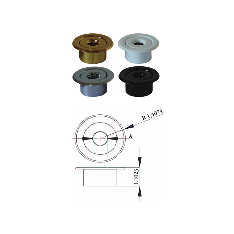İki Parça Roset Kısa 3/4" İki Parça Roset Kısa 3/4"