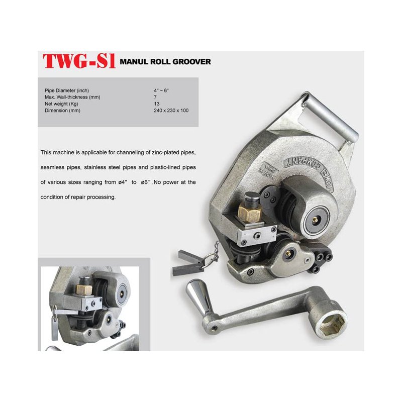 TWG-SIA 4"-6" Manual Groove Opeing Machine TWG-SIA 4"-6" Manual Groove Opeing Machine