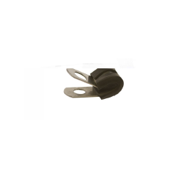 "P" Clip with neoprene insulator -4mm internal diameter