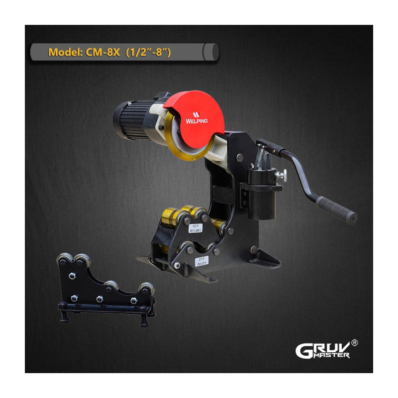 Electric Hydraulic Pipe Cutting Machine for Steel Pipe 1/2"-8" (CM-8X) Electric Hydraulic Pipe Cutting Machine for Steel Pipe 1/2"-8" (CM-8X)