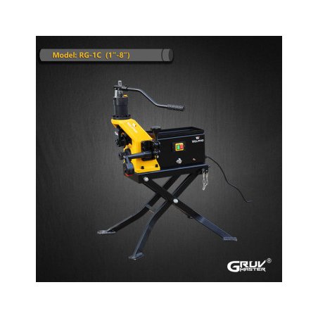 Hydraulic Electric Roll Grooving Machine with Foldable Legs for 1 Inch to 8 Inch Steel Pipes (RG-1A)