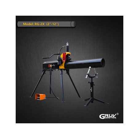 Heavy duty Electric Hydraulic Roll Groover Machine for Steel Pipe SCH10/SCH40 2"-12" (RG-2X)