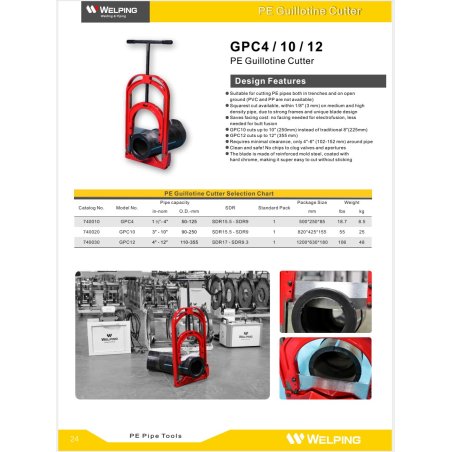 PE Guillotine Cutter