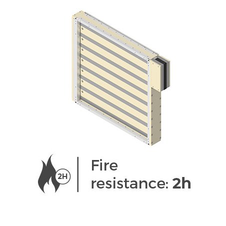 mcr WIP PRO/V - MULTI-BLADE SMOKE EXHAUST FIRE DAMPER
