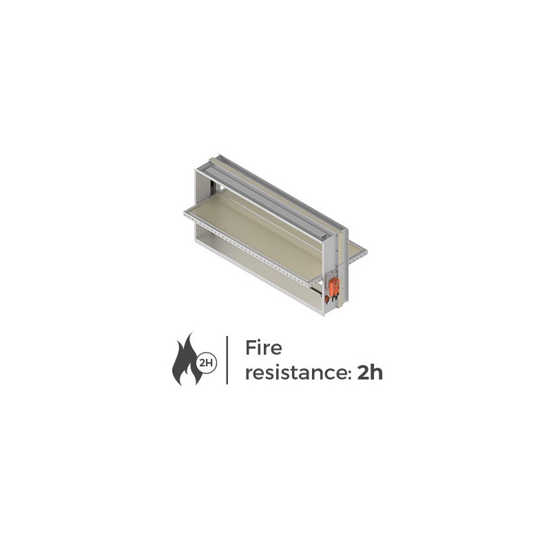 mcr FID S/V p/P - SINGLE-BLADE FIRE CUT-OFF DAMPER