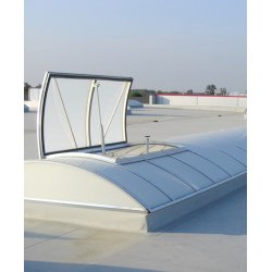 mcr PROLIGHT ENTEGRE DUMAN HAVALANDIRMA PANELLERİNE SAHİP SÜREKLİ ÇATI PENCERELERİ