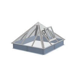 mcr PROLIGHT ENTEGRE DUMAN HAVALANDIRMA PANELLERİNE SAHİP SÜREKLİ ÇATI PENCERELERİ