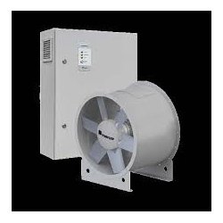 mcr HEX natural smoke extraction system for vertical emergency evacuation routes and staircases with mechanical support