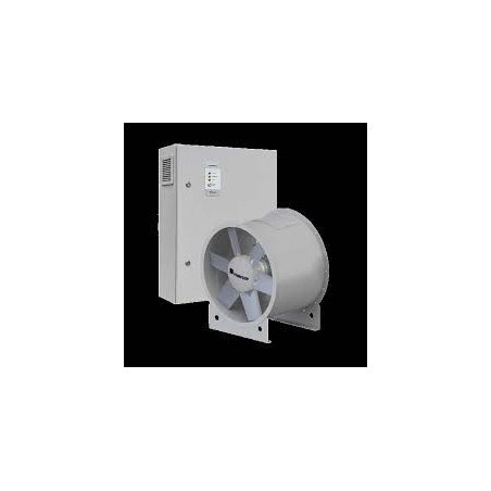 mcr HEX natural smoke extraction system for vertical emergency evacuation routes and staircases with mechanical support
