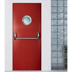 Colored fire door