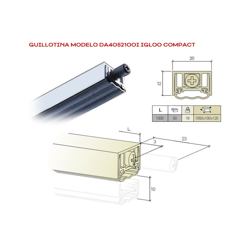 Model DA4052100 Compact Guillotine Model DA4052100 Compact Guillotine
