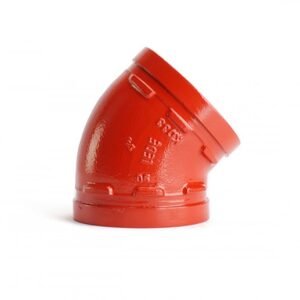 Grooved 45° Short Diameter Elbow, XGQT011, 300psi, UL/FM